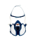 Halbmaske 4251+BC1 blau
