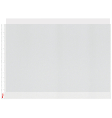 Prospekth&uuml;llen Standard Plus 55230, A3 quer klar genarbt, oben offen, 0,09mm