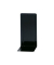 Buchst&uuml;tzen 3543090 12x14x24cm (BxTxH) Metall schwarz