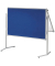 Kombistellwand professionell, klappbar, 6380782, Tafel: 150x120cm (HxB), Textil + Whiteboard, Aluminiumrahmen