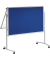 Kombistellwand professionell, klappbar, 6380782, Tafel: 150x120cm (HxB), Textil + Whiteboard, Aluminiumrahmen