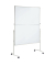 Kombistellwand professionell, klappbar, 6380782, Tafel: 150x120cm (HxB), Textil + Whiteboard, Aluminiumrahmen