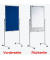 Kombistellwand Professionell, 6380982, Tafel: 120x75cm (HxB), Filz/Whiteboard, Aluminium