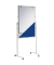 Kombistellwand Professionell, 6380982, Tafel: 120x75cm (HxB), Filz/Whiteboard, Aluminium