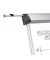 Flipchart MAULpro, 6377095, 69x96cm, silber, mit Rollen, mit 1 Seitenarm