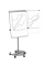 Flipchart MAULoffice Rundfuß, 6375095, 70x100cm, silber, mit Rollen, mit 2 Seitenarmen