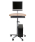 Profi-Monitorpult Höhe75-120cm hz mit Flachbilschirmträger