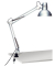 Schreibtischlampe MAULstudy, silber, mit Tischklemme