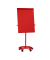 Flipchart MAULoffice, 6375025, 70x100cm (BxH), rot, mit Rollen
