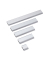 Klemmleiste 6246608 silber 4x11,3cm Aluminium selbstklebend