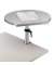 Tischpult ergonomisch m.Klemme grau 600x520mm teleskop