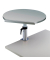 Tischpult ergonomisch m.Klemme grau 600x520mm teleskop