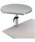 Tischpult ergonomisch m.Klemme grau 600x520mm teleskop