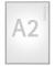 Plakat-Klapprahmen Standard, 6604208, silber, A2, Aluminium
