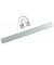 Wandmetallleiste MAULsolid 6206695 silber 5x50cm Edelstahl selbstklebend
