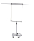 Flipchart MAULsolid, 6372882, 66x97cm (BxH), silber, mit Rollen, mit 2 Seitenarmen