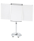 Flipchart MAULsolid, 6372882, 66x97cm (BxH), silber, mit Rollen, mit 2 Seitenarmen