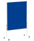 Moderationstafel Solid 636 54 82, 120x150cm, Filz + Filz (beidseitig), pinnbar, mit Rollen, blau + blau