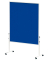 Moderationstafel Solid 636 54 82, 120x150cm, Filz + Filz (beidseitig), pinnbar, mit Rollen, blau + blau