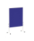 Moderationstafel Solid 636 54 82, 120x150cm, Filz + Filz (beidseitig), pinnbar, mit Rollen, blau + blau