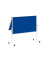 Moderationstafel Solid 636 64 82, 120x150cm, Filz + Filz (beidseitig), pinnbar, klappbar, blau + blau