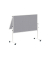 Moderationstafel Solid 636 66 82, 120x150cm, Filz + Filz (beidseitig), pinnbar, klappbar, grau + grau