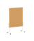 Moderationstafel Solid 636 58 82, 120x150cm, Kork + Kork (beidseitig), pinnbar, braun + braun