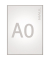 Plakat-Klapprahmen Standard, 6604008, silber, A0, Aluminium