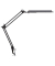 Schreibtischlampe MAULatlantic 820 35 90, LED, mit Tischklemme, schwarz