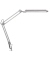 Schreibtischlampe MAULatlantic 820 35 95, LED, mit Tischklemme, silber