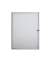 Schaukasten extraslim 4 x A4 extraflach Metallrückwand weiß, silber magnetisch