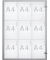 Schaukasten extraslim 9 x A4 extraflach Metallrückwand weiß, silber magnetisch