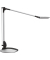 LED-Schreibtischlampe MAULoptimus, silber, mit Standfuß, dimmbar