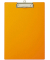 Klemmbrett 2335243, A4, orange, Karton, Folien-kaschiert, inkl Aufhängeöse