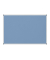 Pinnwand Standard 6443834, 90x60cm, Filz, Aluminiumrahmen, blau