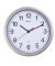  Funkwanduhr MAULrun 9052595, silber, 25cm, rund, analog