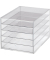 Schubladenbox 1950605 A4 5Schübe Acryl tr