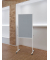 Moderationstafel solid 6366082 Filz grau/WB 120x75cm