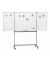 Klappstativdrehtafel-Whiteboard MAULstandard, 6458584, 240/120x100cm, kunststoffbeschichtet, Aluminiumrahmen