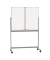 Klappstativdrehtafel-Whiteboard MAULstandard, 6458584, 240/120x100cm, kunststoffbeschichtet, Aluminiumrahmen