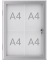 Schaukasten Excite alu 4x DIN A4