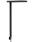 Schreibtischlampe schwarz mit Tischklemme