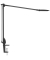 LED-Schreibtischlampe MAULoptimus colour vario, anthrazit, mit Klemmfuß, dimmbar