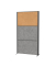 Stellwandsystem MAULconnecto 9605089 2xAkustik d.gr 1xKork Stand