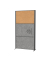 Stellwandsystem MAULconnecto 9605089 2xAkustik d.gr 1xKork Stand