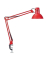 LED-Schreibtischlampe MAULstudy, rot, mit Klemmfuß