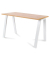 Schreibtisch Blanca, 72cm (H), 120x60cm (BxT), rechteckig, eiche / weiß