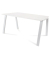 Schreibtisch Blanca, 72cm (H), 140x80cm (BxT), rechteckig, weiß / weiß