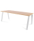 Schreibtisch Blanca, 72cm (H), 200x80cm (BxT), rechteckig, eiche / weiß