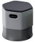 Hocker 1828-4-1 Soft Seating, schwarz/grau, höhenverstellbar, bis 100kg